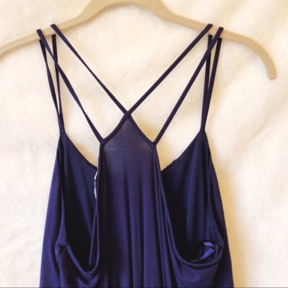 LOFT Blue Strappy Midi Dress - Picture 5 of 11